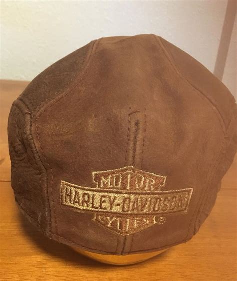 newsboy leather hats|harley davidson leather newsboy hat.